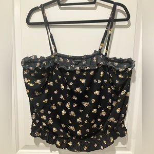 TORRID S3 Ruffled Tube Tank